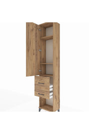 Arges Dolap 3 Raflı 2 Çekmeceli Tek Kapaklı 44x30x221 - S28M077V9A