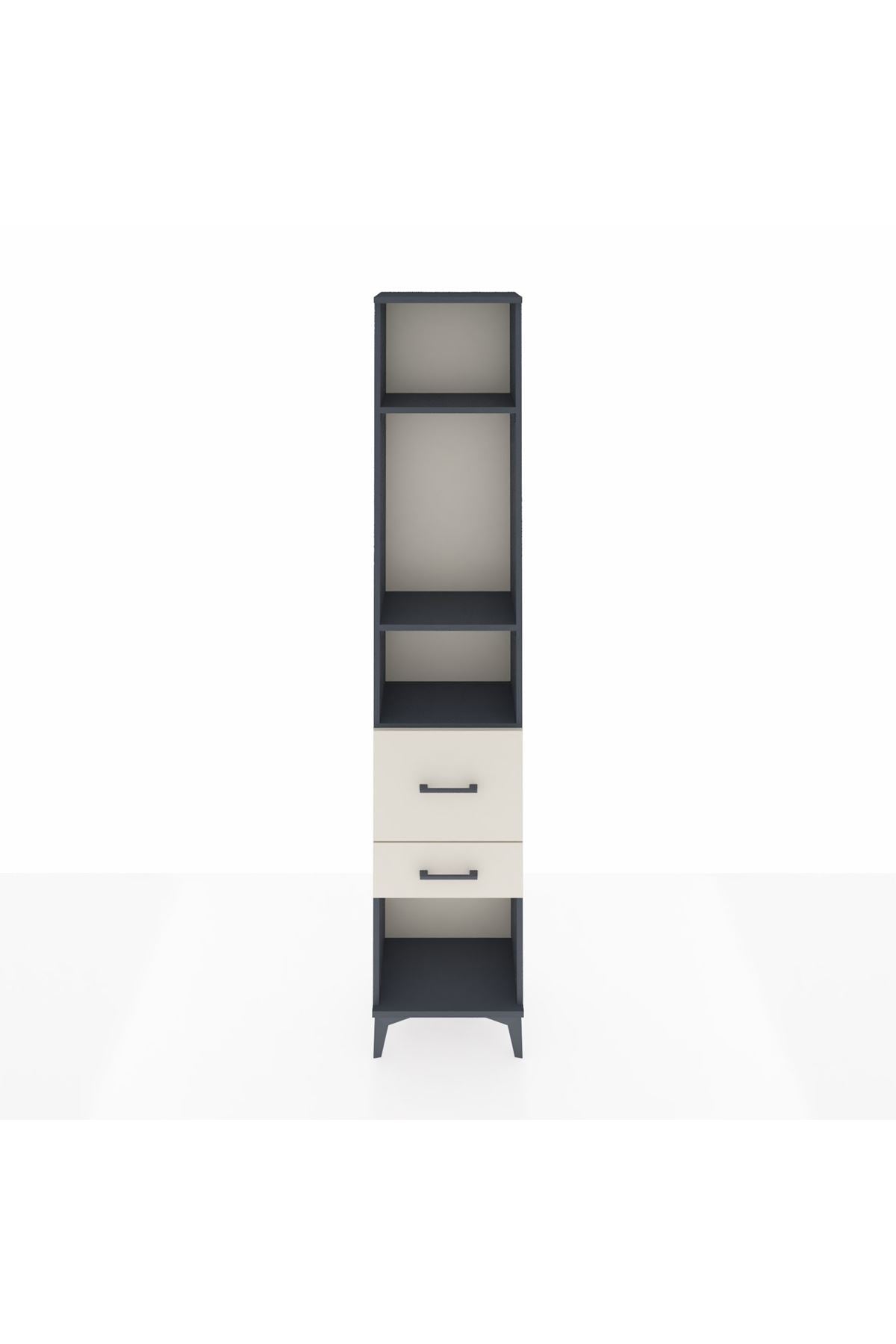 Arges Dolap 3 Raflı 2 Çekmeceli 44x30x221 - S28M078V4A
