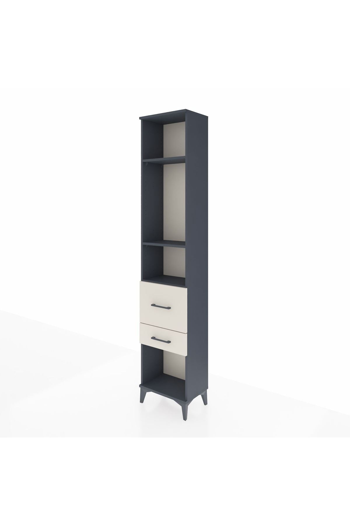 Arges Dolap 3 Raflı 2 Çekmeceli 44x30x221 - S28M078V4A