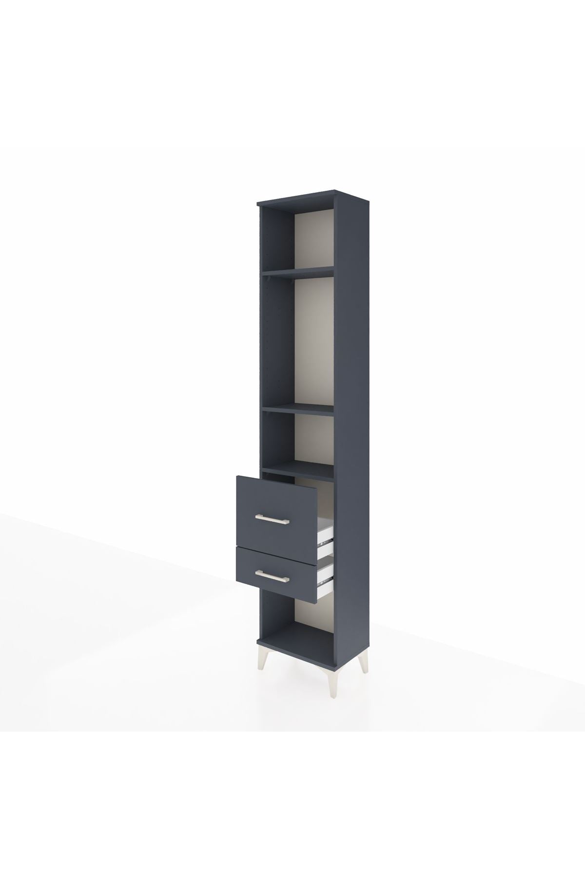 Arges Dolap 3 Raflı 2 Çekmeceli 44x30x221 - S28M078V5A