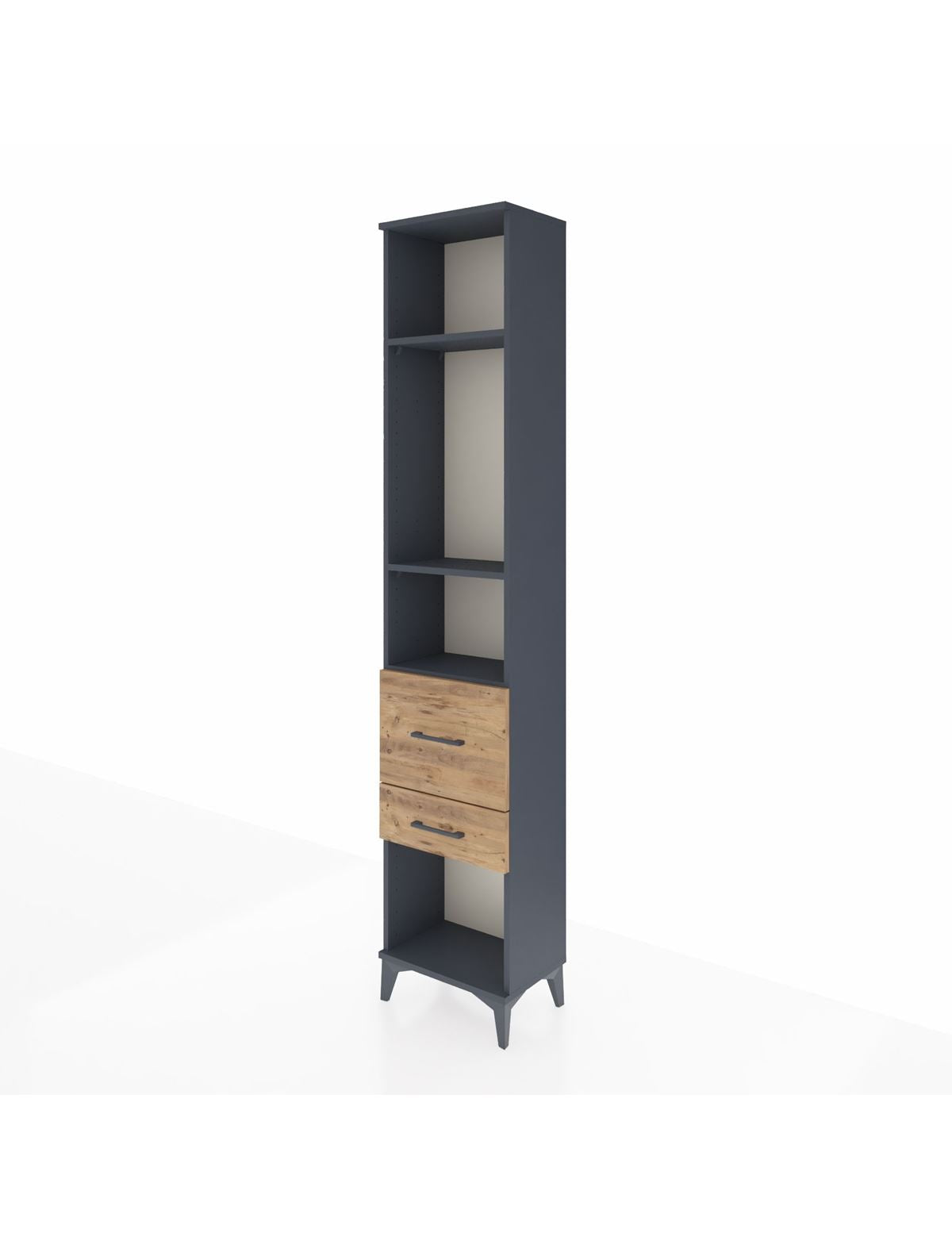 Arges Dolap 3 Raflı 2 Çekmeceli 44x30x221 - S28M078V6A