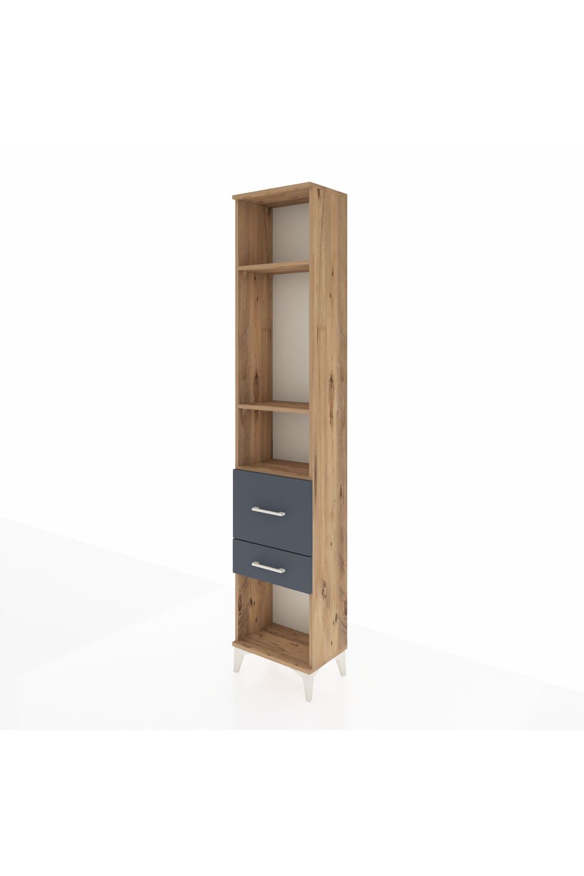 Arges Dolap 3 Raflı 2 Çekmeceli 44x30x221 - S28M078V8A