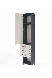 Arges Dolap 2 Raflı 3 Çekmeceli Tek Askılı 44x30x221 - S28M079V4A
