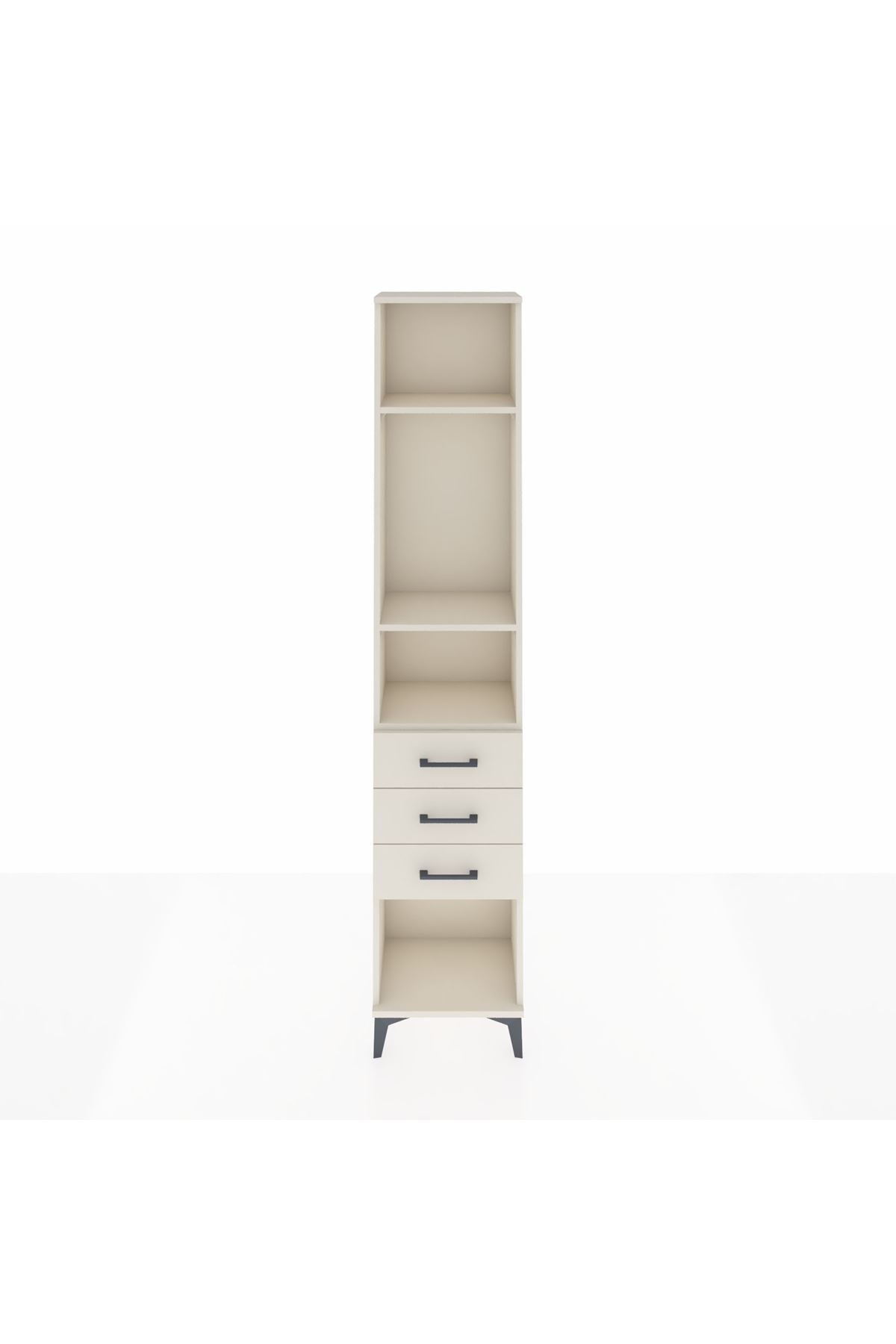 Arges Dolap 3 Raflı 3 Çekmeceli 44x30x221 - S28M081V1A
