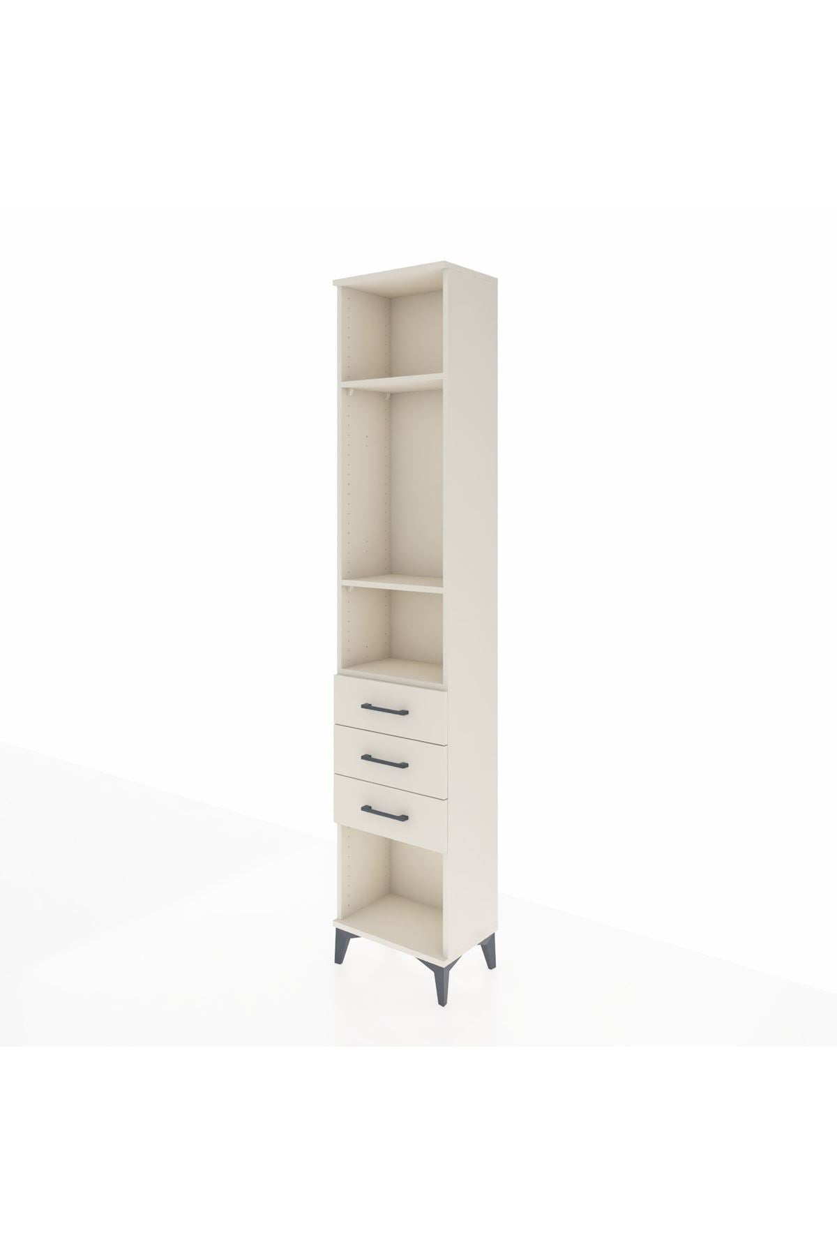 Arges Dolap 3 Raflı 3 Çekmeceli 44x30x221 - S28M081V1A