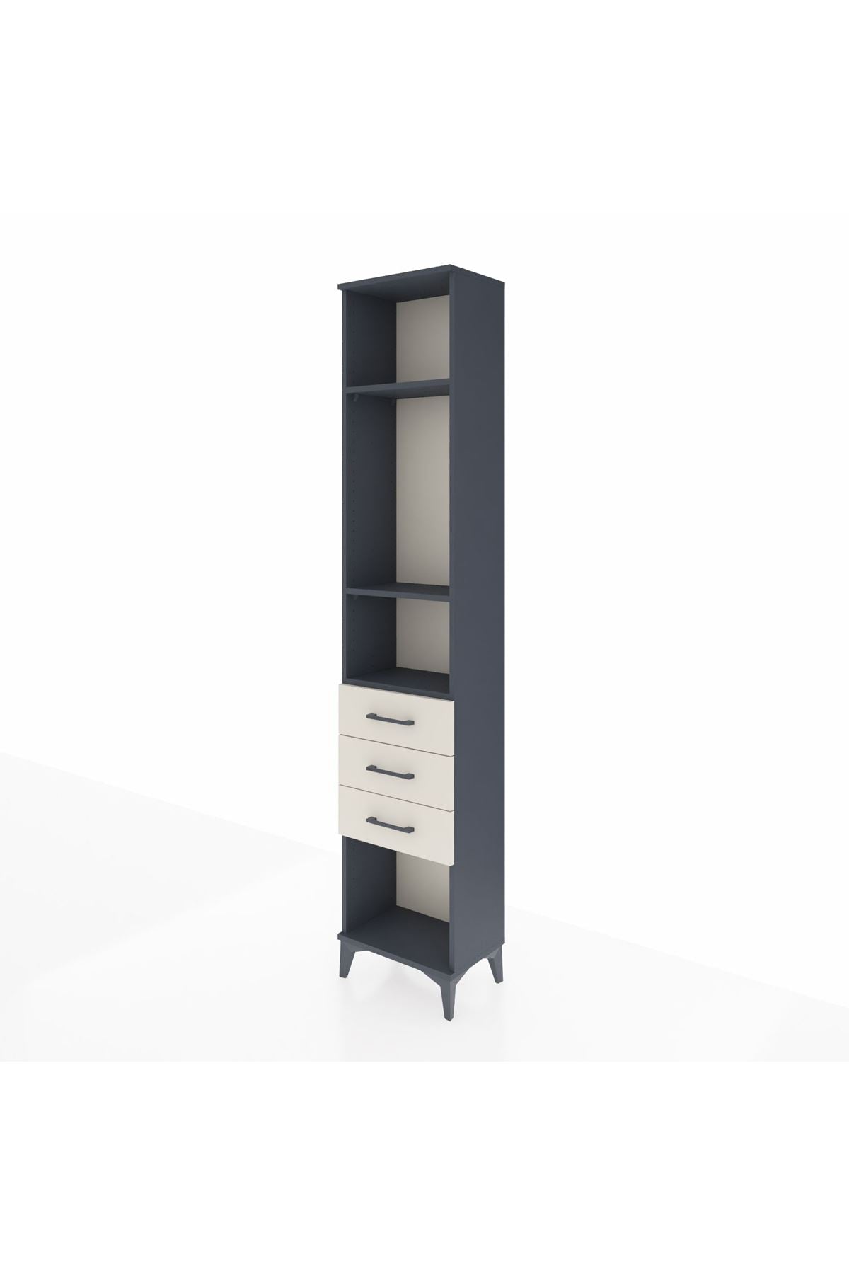 Arges Dolap 3 Raflı 3 Çekmeceli 44x30x221 - S28M081V4A
