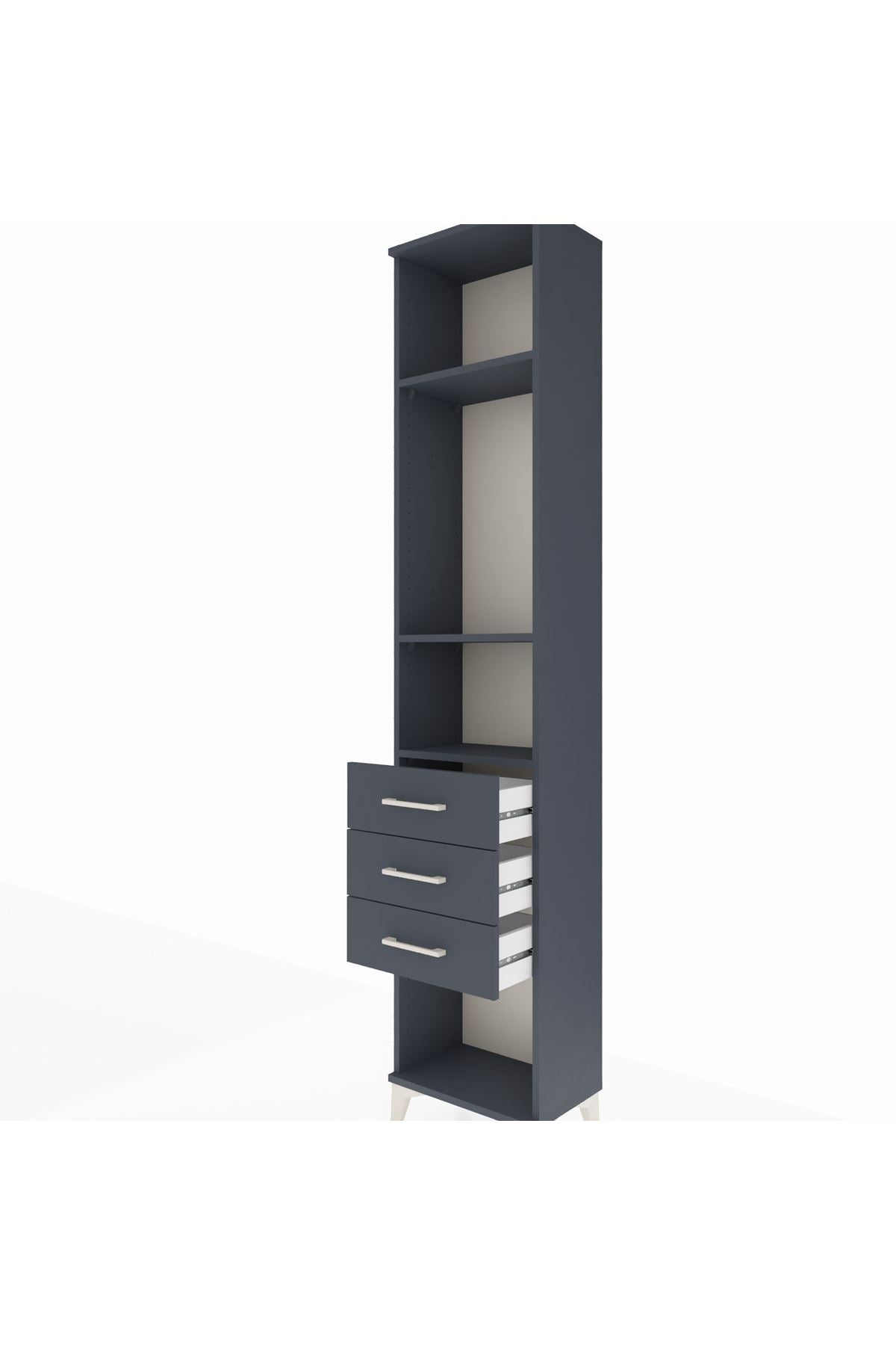 Arges Dolap 3 Raflı 3 Çekmeceli 44x30x221 - S28M081V5A