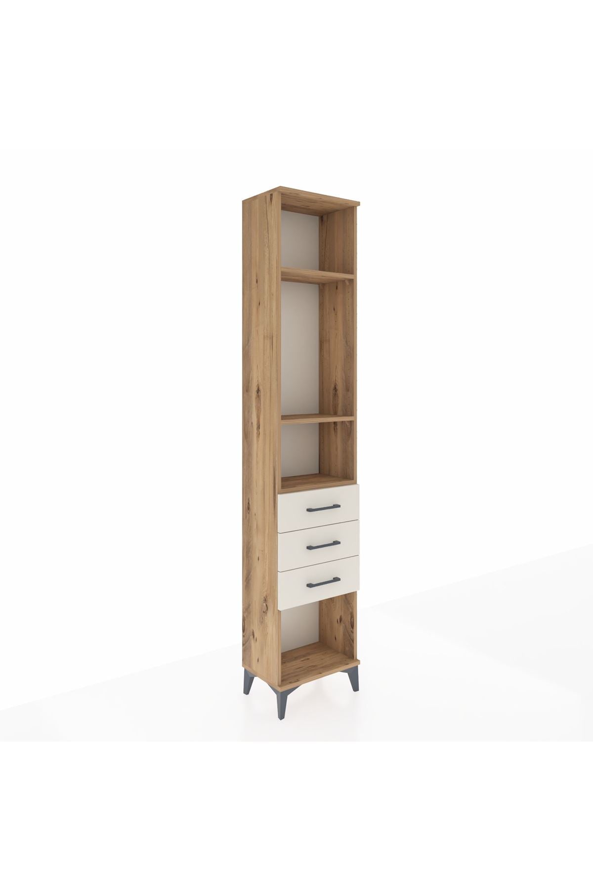 Arges Dolap 3 Raflı 3 Çekmeceli 44x30x221 - S28M081V7A