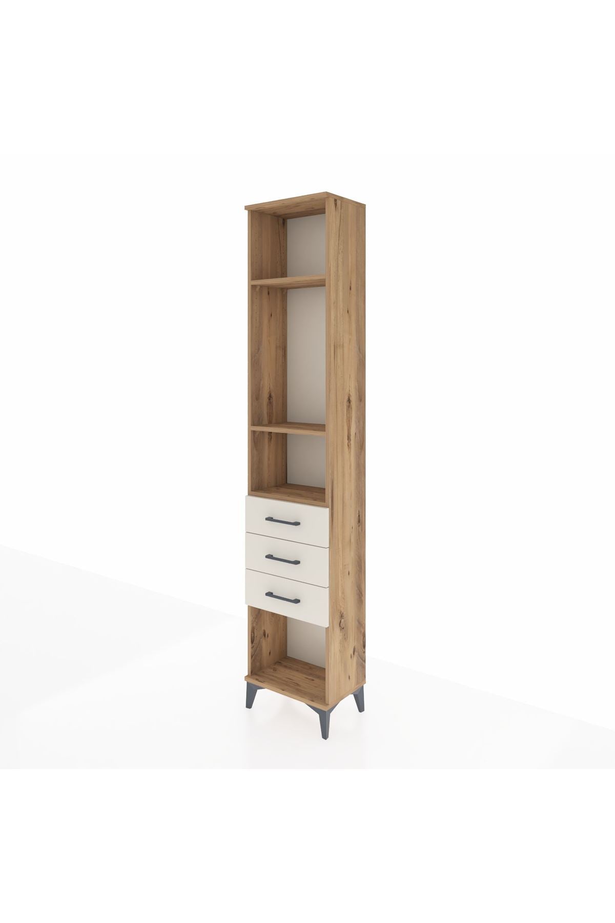 Arges Dolap 3 Raflı 3 Çekmeceli 44x30x221 - S28M081V7A