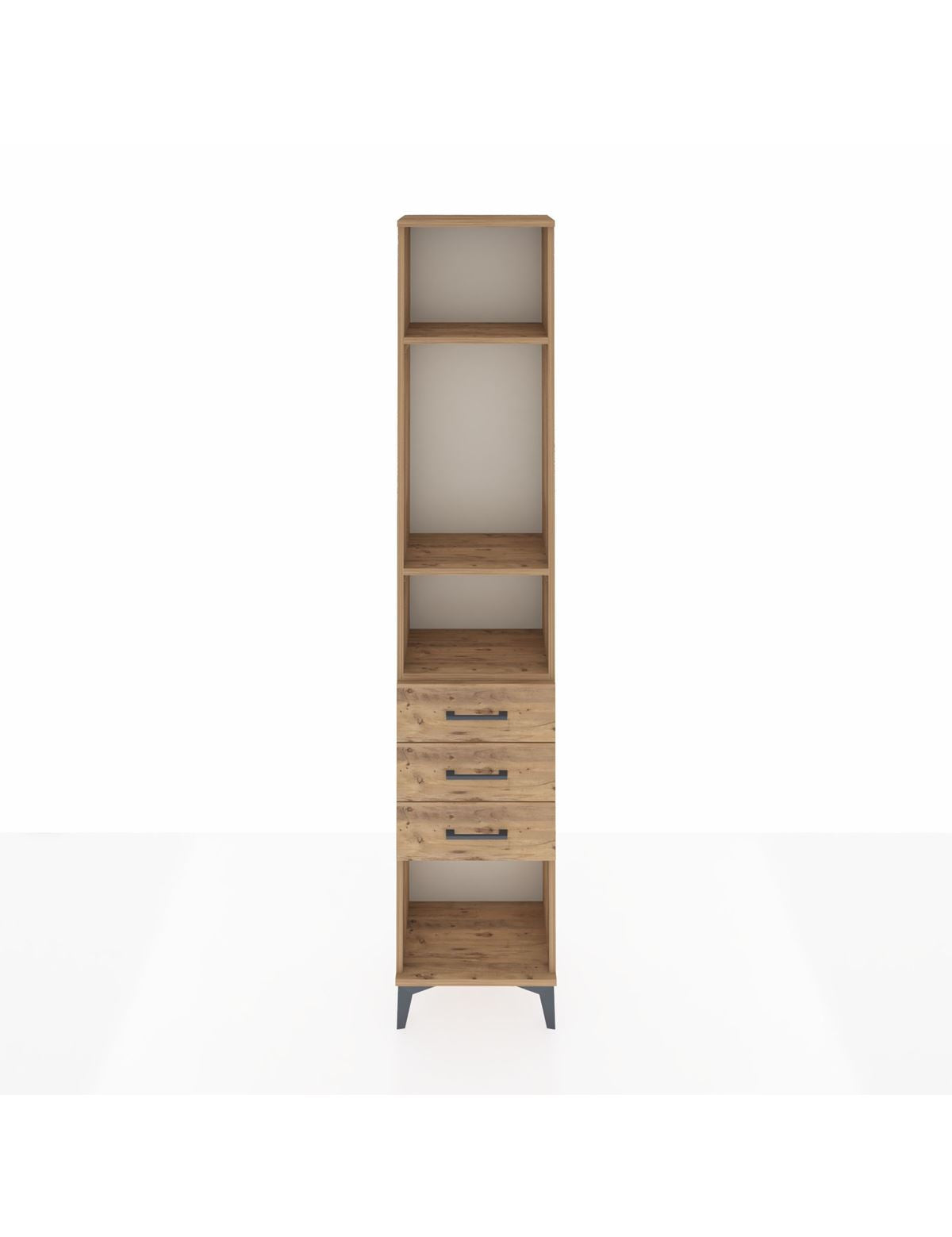 Arges Dolap 3 Raflı 3 Çekmeceli 44x30x221 - S28M081V9A