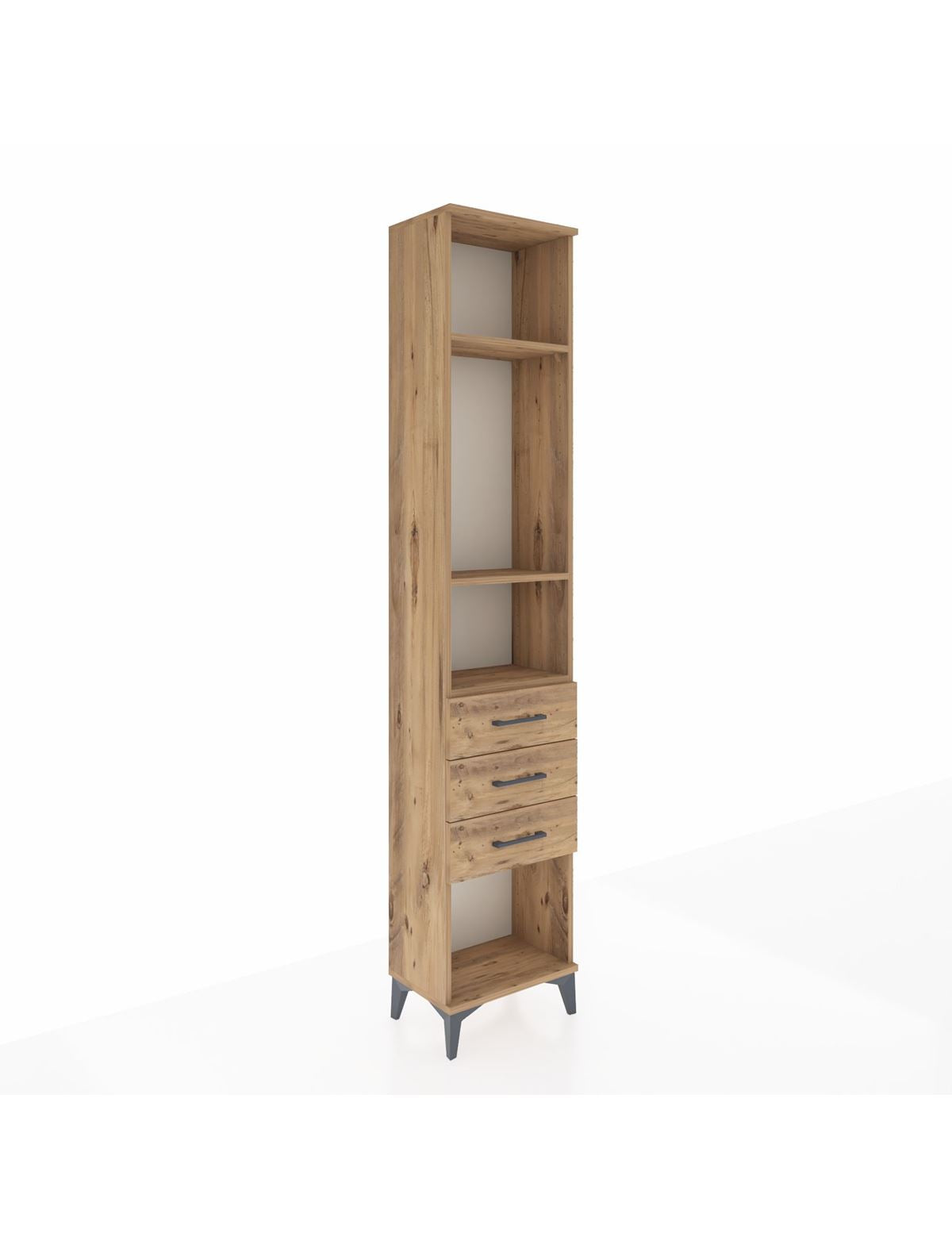 Arges Dolap 3 Raflı 3 Çekmeceli 44x30x221 - S28M081V9A