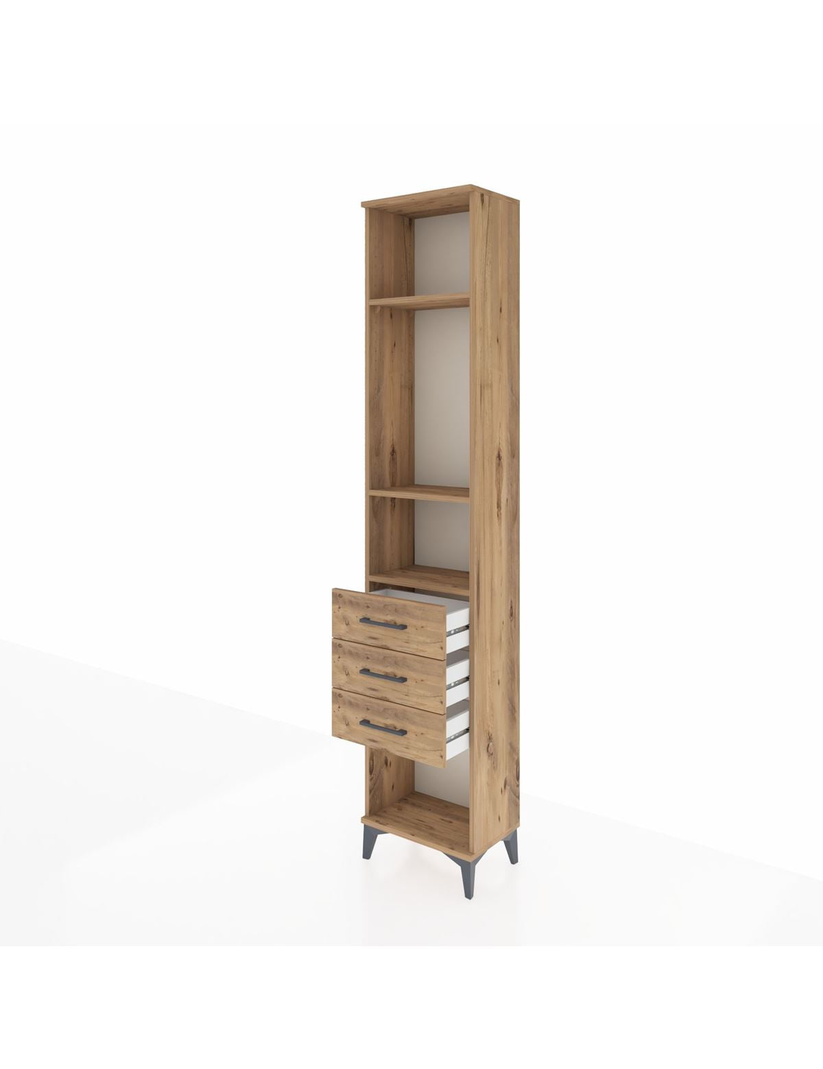Arges Dolap 3 Raflı 3 Çekmeceli 44x30x221 - S28M081V9A