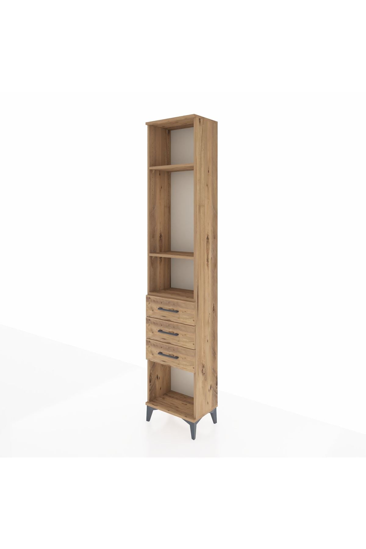 Arges Dolap 3 Raflı 3 Çekmeceli 44x30x221 - S28M081V9A