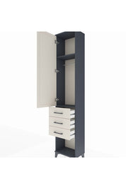 Arges Dolap 2 Raflı 3 Çekmeceli Tek Askılı 44x30x221 - S28M082V4A
