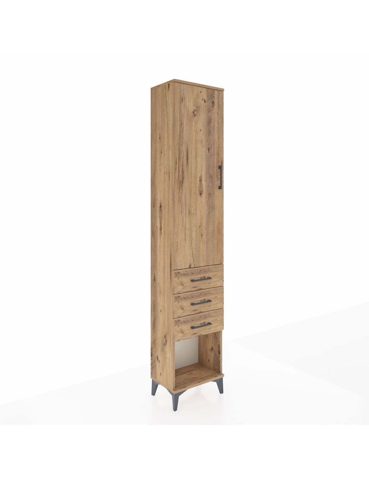 Arges Dolap 2 Raflı 3 Çekmeceli Tek Askılı 44x30x221 - S28M082V9A
