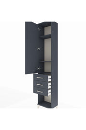 Arges Dolap 3 Raflı 3 Çekmeceli Tek Kapaklı 44x30x221 - S28M083V5A