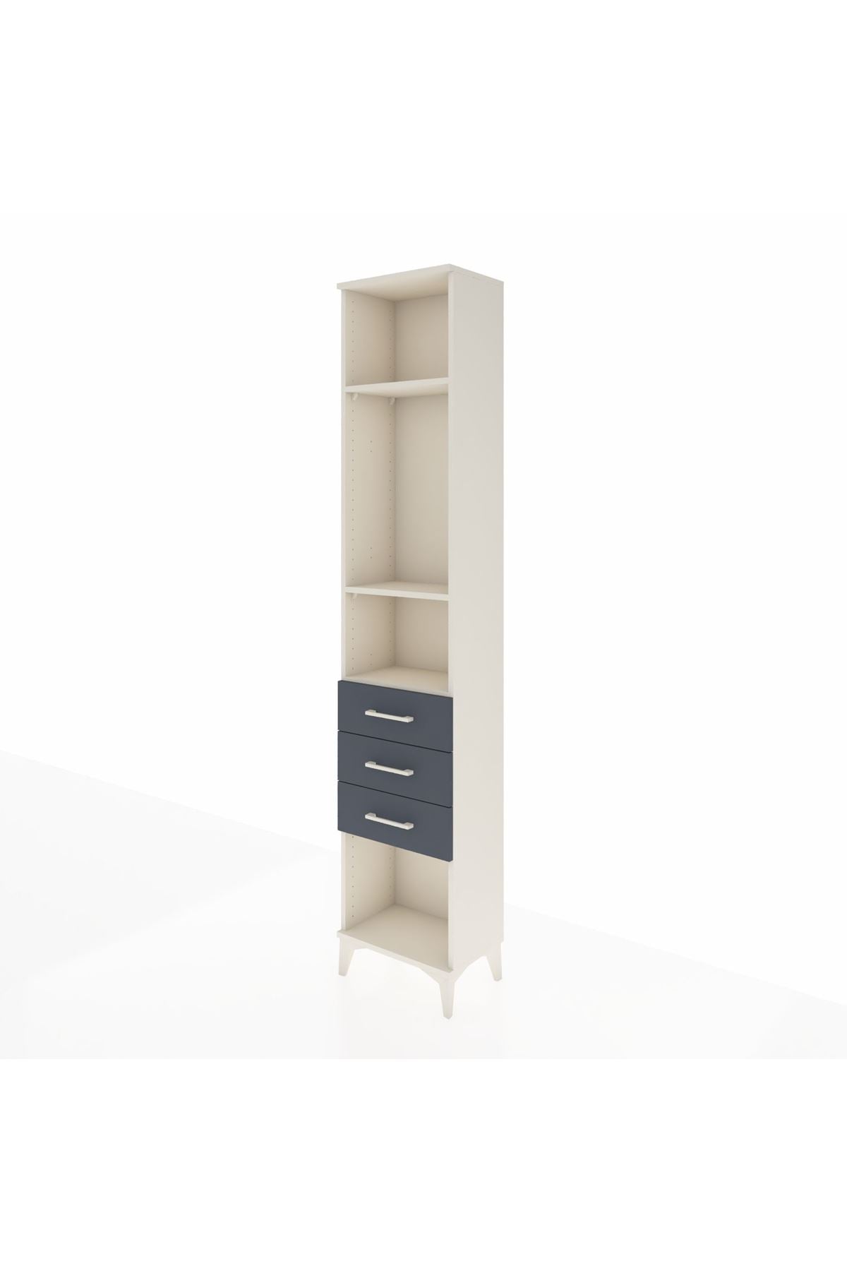 Arges Dolap 3 Raflı 3 Çekmeceli 44x30x221 - S28M084V2A