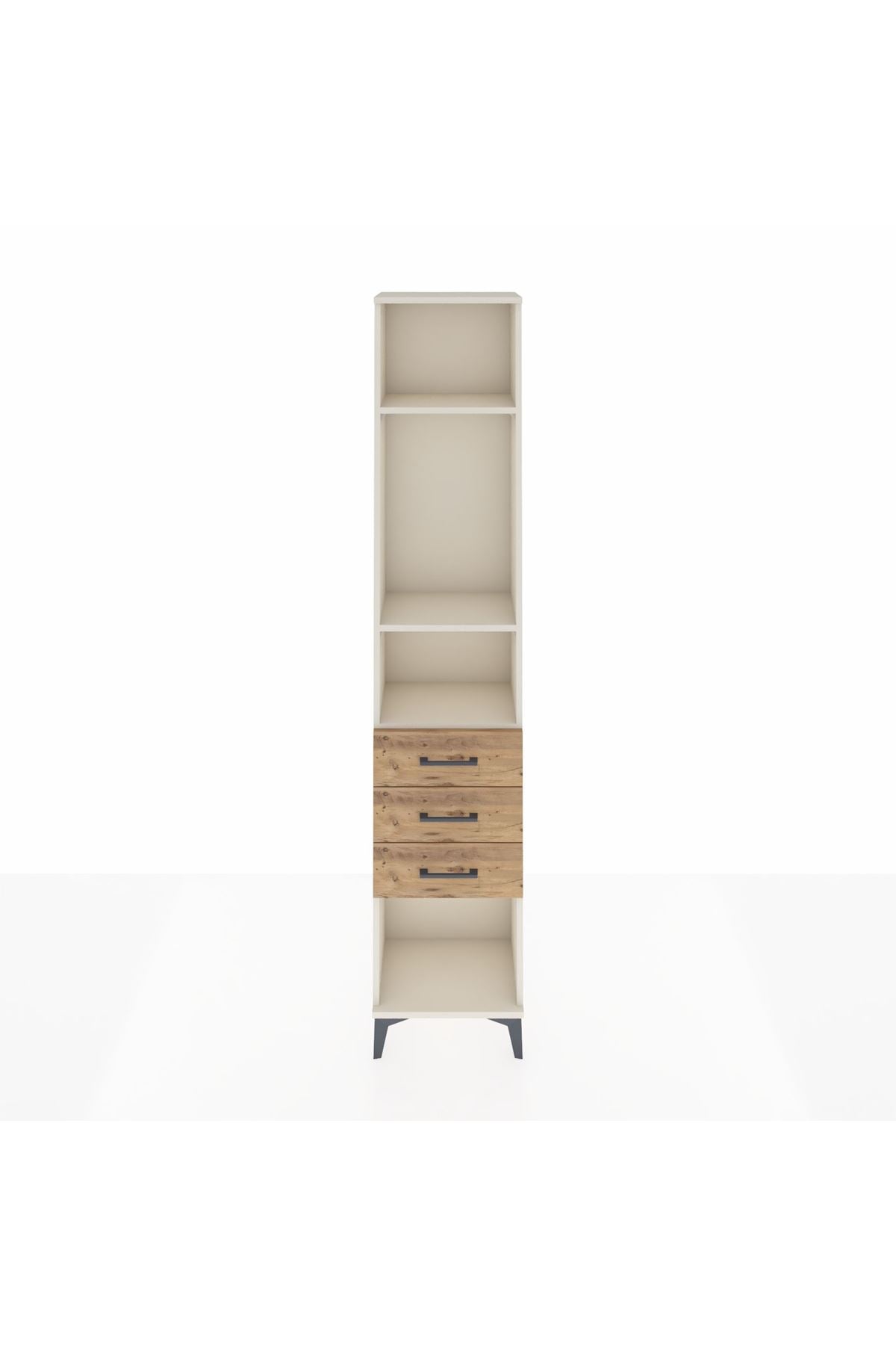 Arges Dolap 3 Raflı 3 Çekmeceli 44x30x221 - S28M084V3A