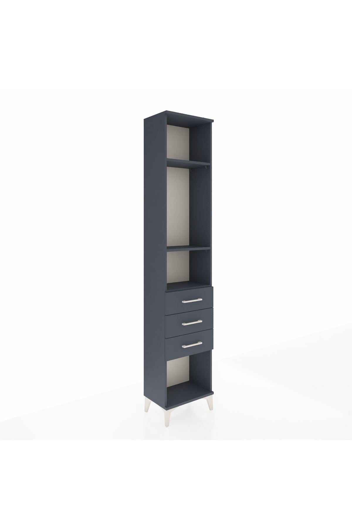 Arges Dolap 3 Raflı 3 Çekmeceli 44x30x221 - S28M084V5A
