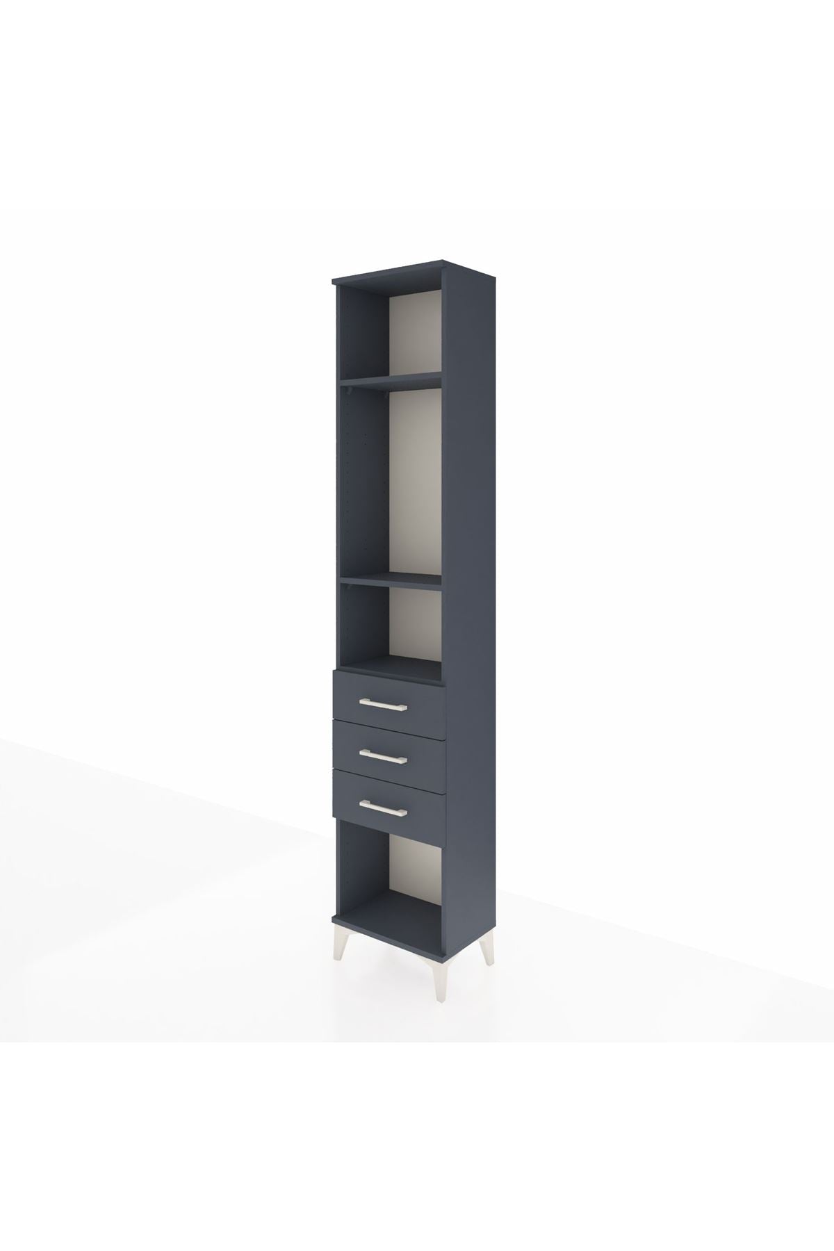 Arges Dolap 3 Raflı 3 Çekmeceli 44x30x221 - S28M084V5A