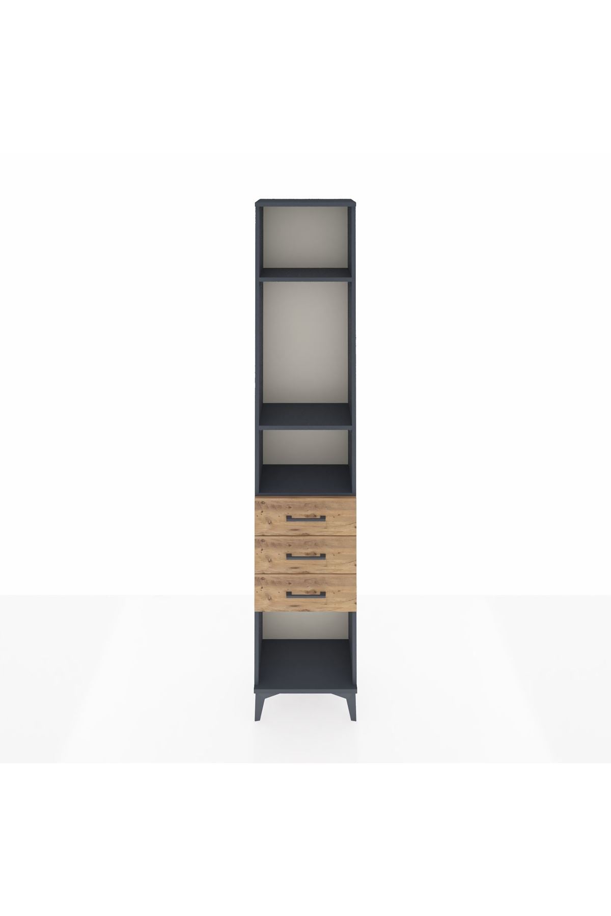 Arges Dolap 3 Raflı 3 Çekmeceli 44x30x221 - S28M084V6A