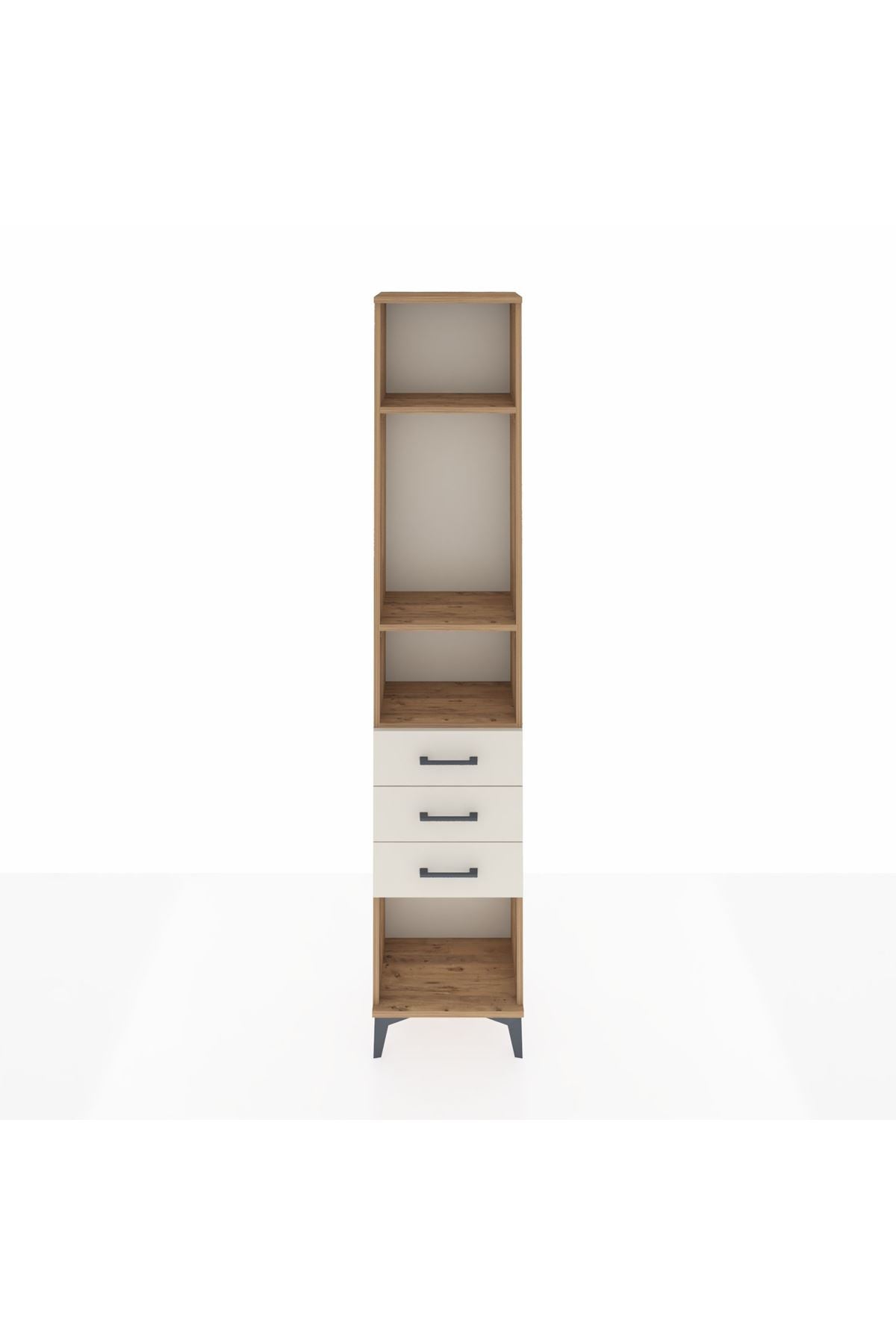 Arges Dolap 3 Raflı 3 Çekmeceli 44x30x221 - S28M084V7A