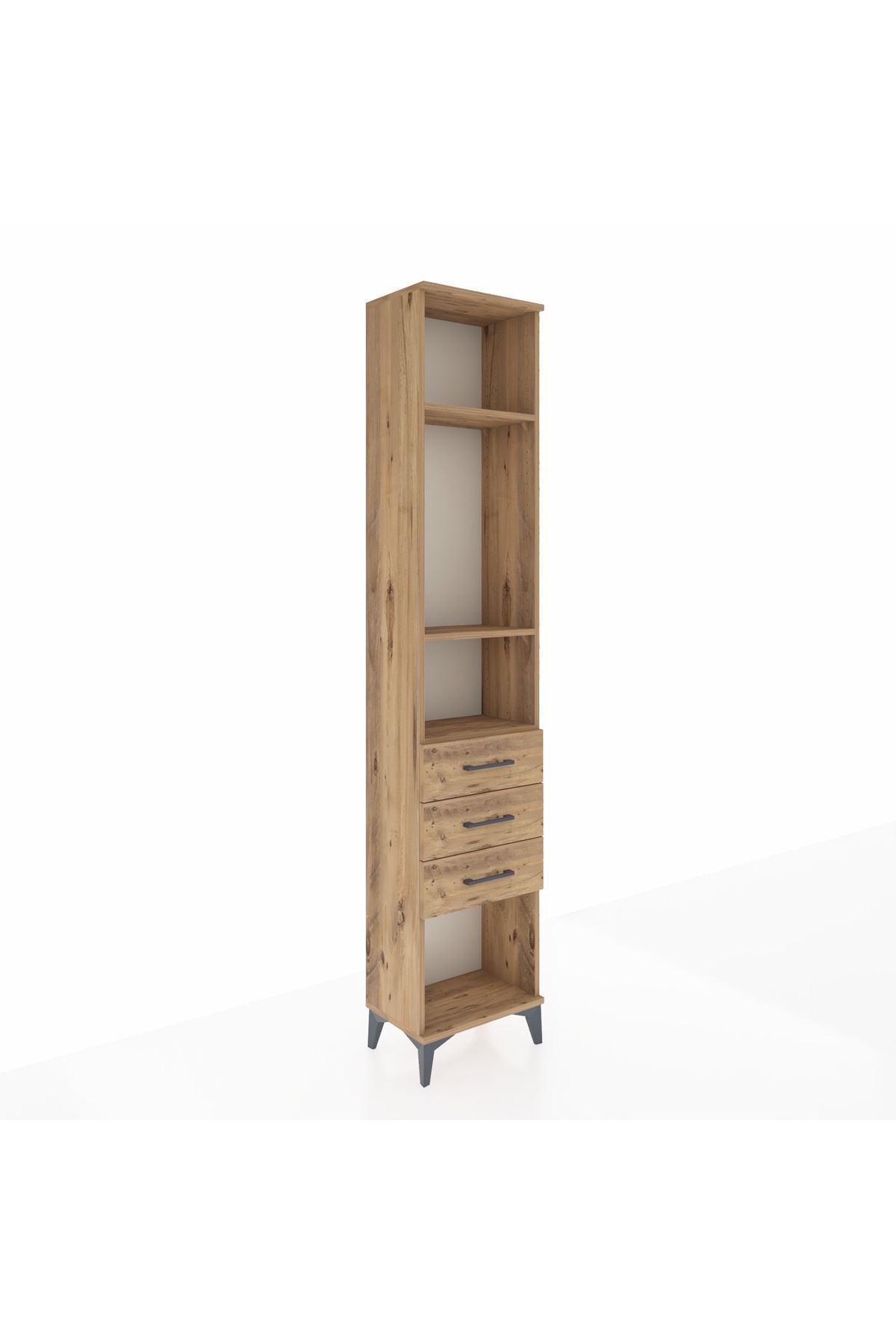 Arges Dolap 3 Raflı 3 Çekmeceli 44x30x221 - S28M084V9A