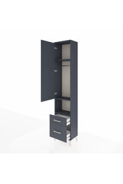 Arges Dolap 3 Raflı 2 Çekmeceli Tek Askılı 44x30x221 - S28M085V5A