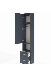 Arges Dolap 3 Raflı 2 Çekmeceli Tek Askılı 44x30x221 - S28M085V5A