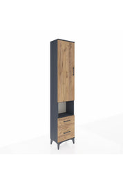 Arges Dolap 3 Raflı 2 Çekmeceli Tek Askılı 44x30x221 - S28M085V6A