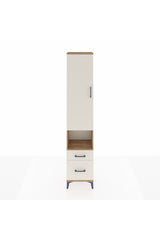 Arges Dolap 3 Raflı 2 Çekmeceli Tek Askılı 44x30x221