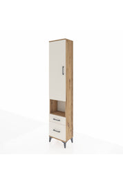 Arges Dolap 3 Raflı 2 Çekmeceli Tek Askılı 44x30x221 - S28M085V7A