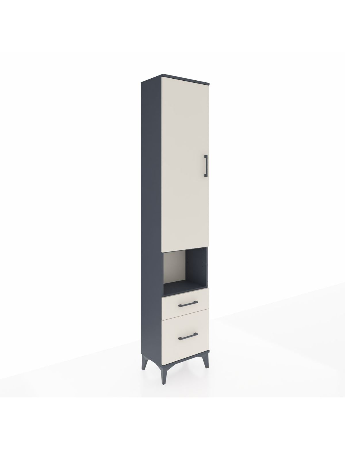 Arges Dolap 4 Raflı 2 Çekmeceli Tek Kapaklı 44x30x221 - S28M086V4A