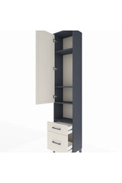 Arges Dolap 4 Raflı 2 Çekmeceli Tek Kapaklı 44x30x221 - S28M086V4A