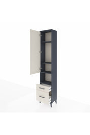 Arges Dolap 4 Raflı 2 Çekmeceli Tek Kapaklı 44x30x221 - S28M086V4A