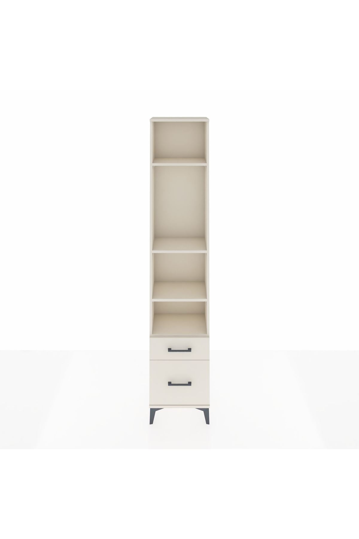 Arges Dolap 4 Raflı 2 Çekmeceli 44x30x221 - S28M087V1A