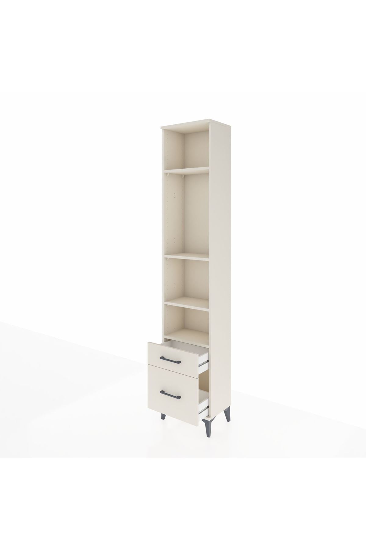 Arges Dolap 4 Raflı 2 Çekmeceli 44x30x221 - S28M087V1A