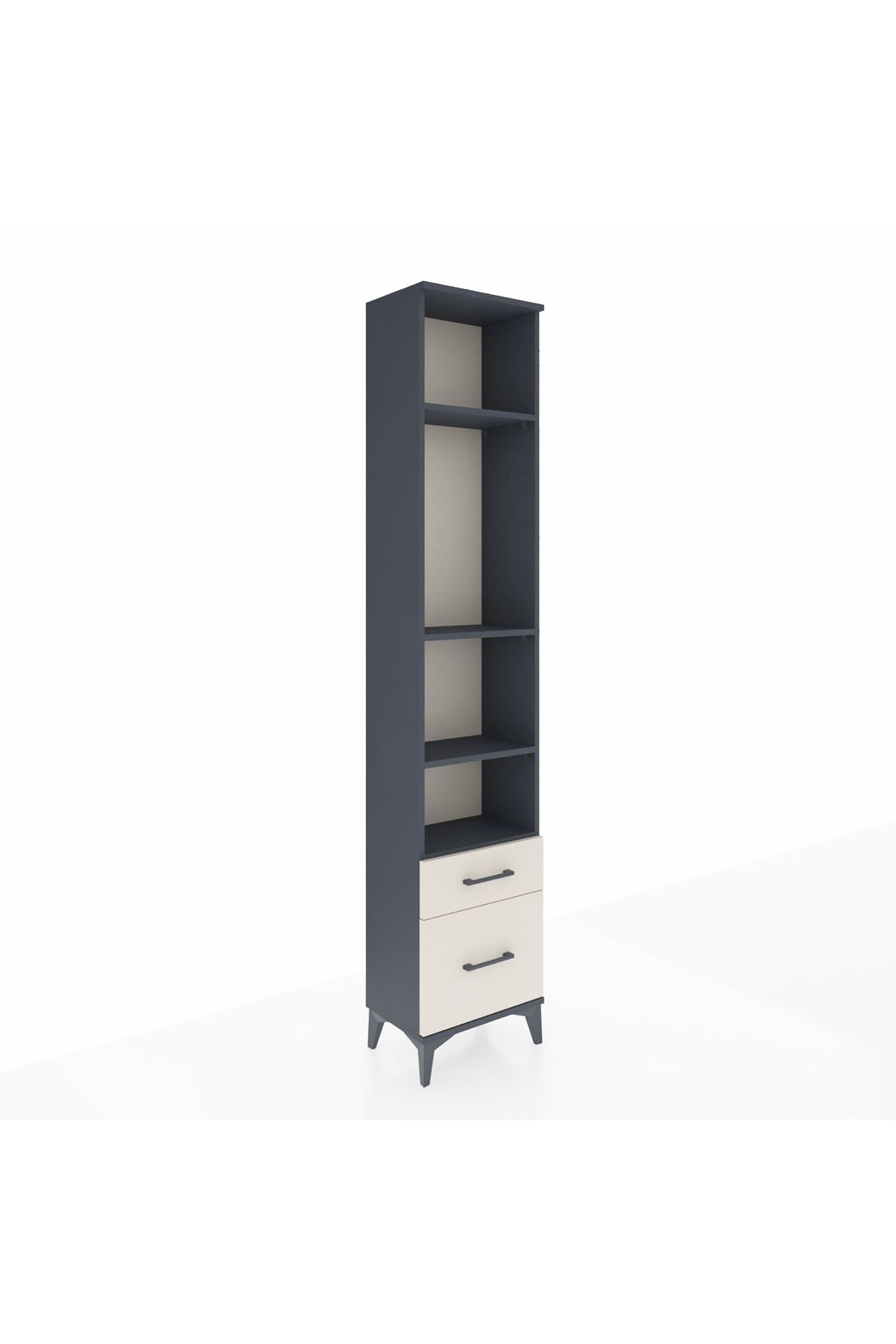 Arges Dolap 4 Raflı 2 Çekmeceli 44x30x221 - S28M087V4A