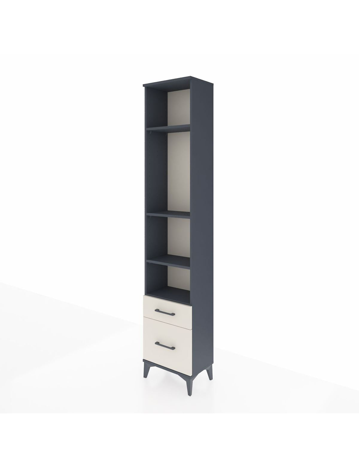 Arges Dolap 4 Raflı 2 Çekmeceli 44x30x221 - S28M087V4A
