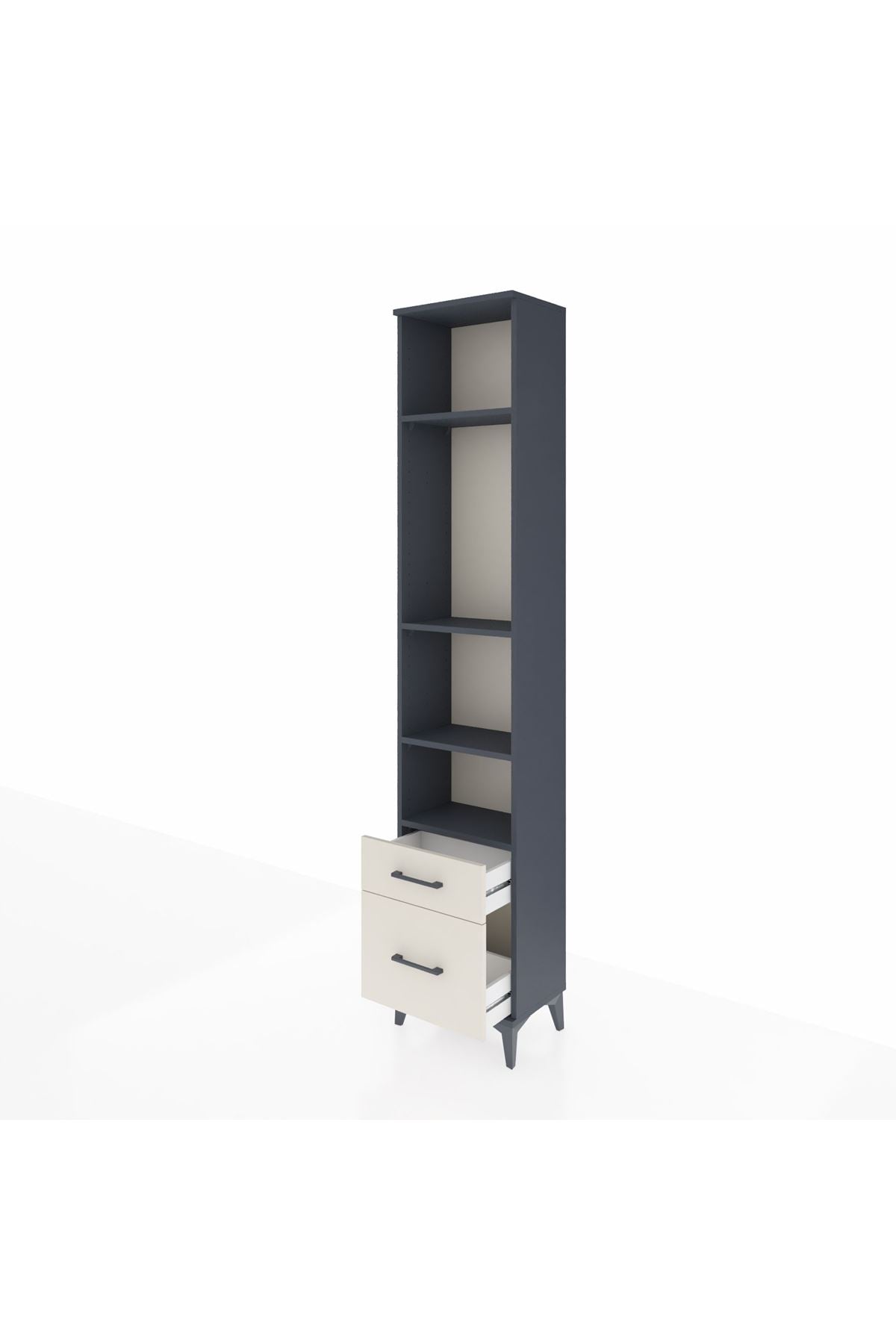 Arges Dolap 4 Raflı 2 Çekmeceli 44x30x221 - S28M087V4A