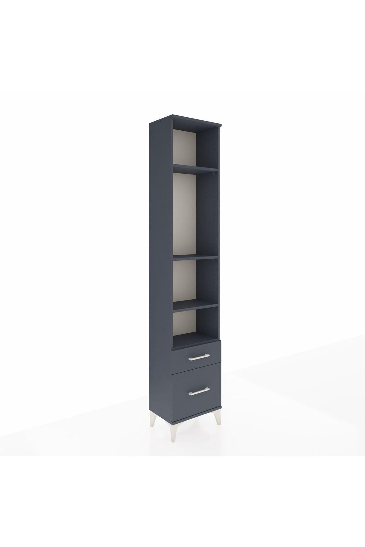 Arges Dolap 4 Raflı 2 Çekmeceli 44x30x221 - S28M087V5A