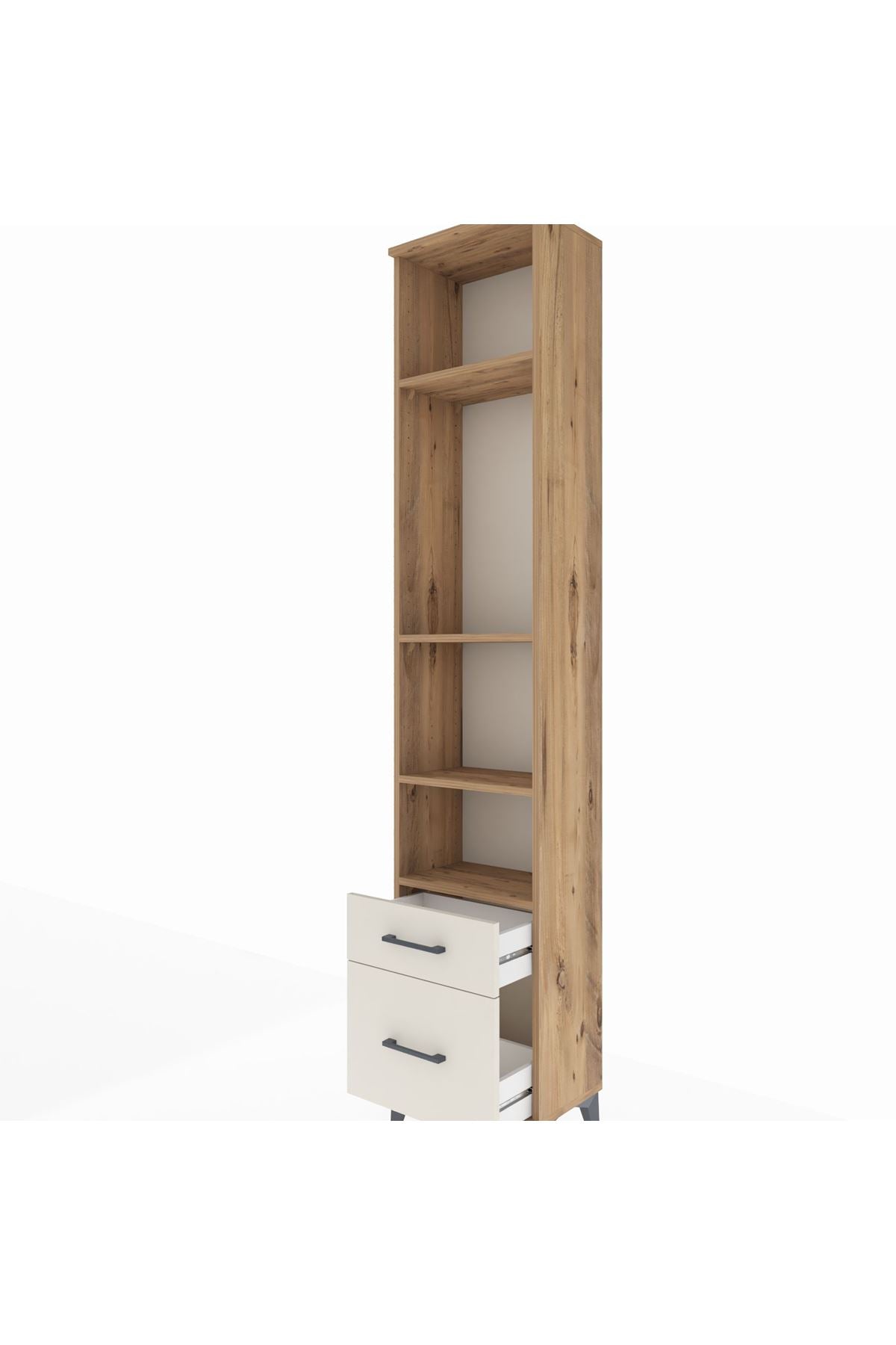 Arges Dolap 4 Raflı 2 Çekmeceli 44x30x221 - S28M087V7A