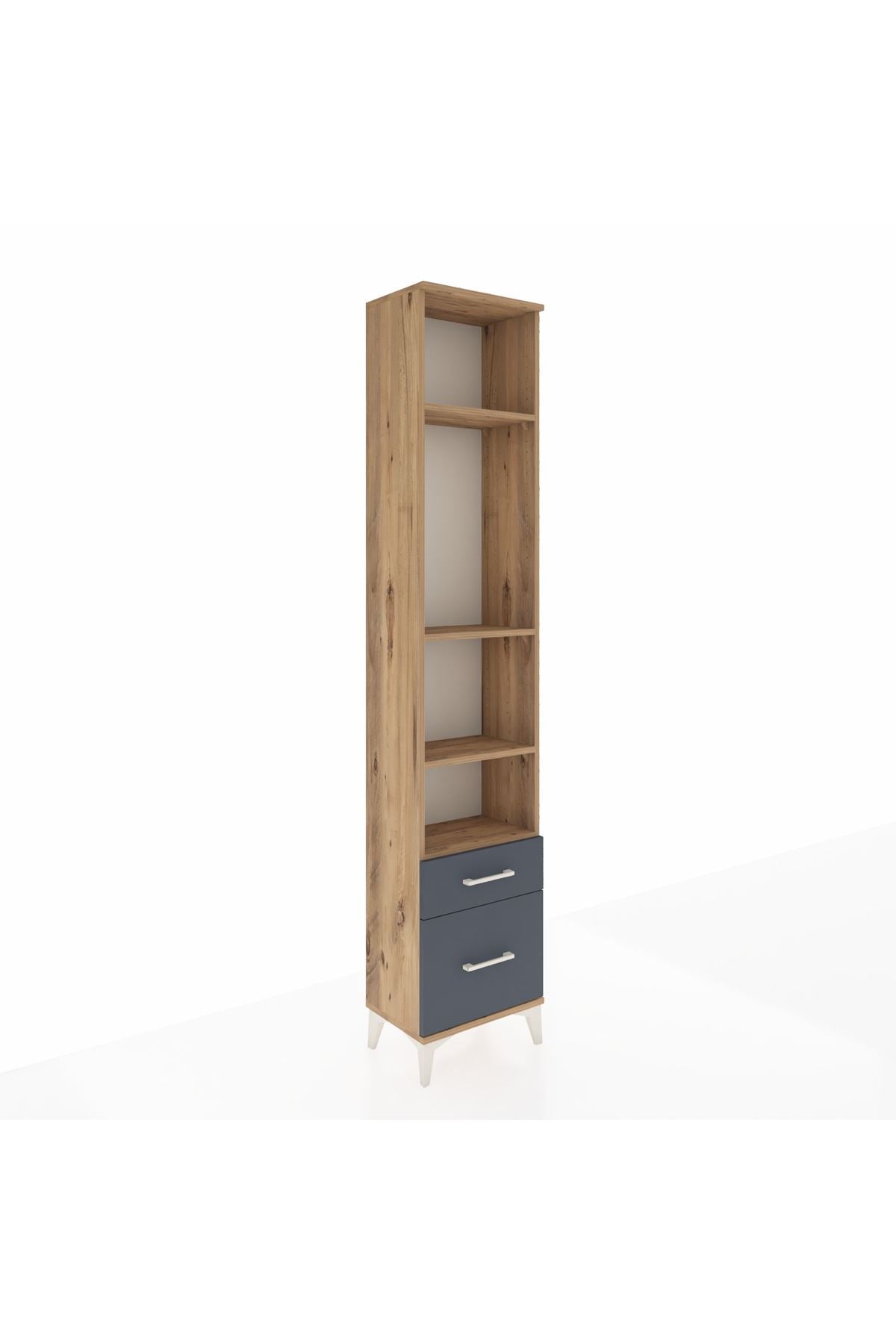 Arges Dolap 4 Raflı 2 Çekmeceli 44x30x221 - S28M087V8A