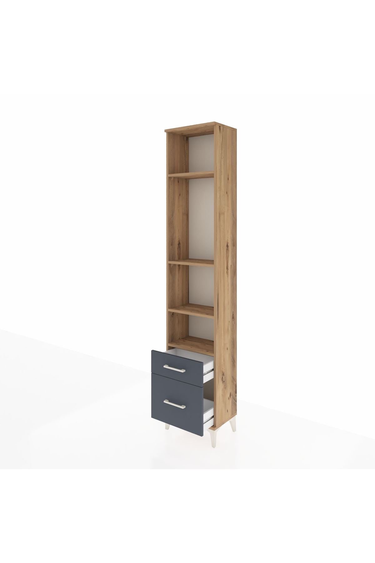 Arges Dolap 4 Raflı 2 Çekmeceli 44x30x221 - S28M087V8A