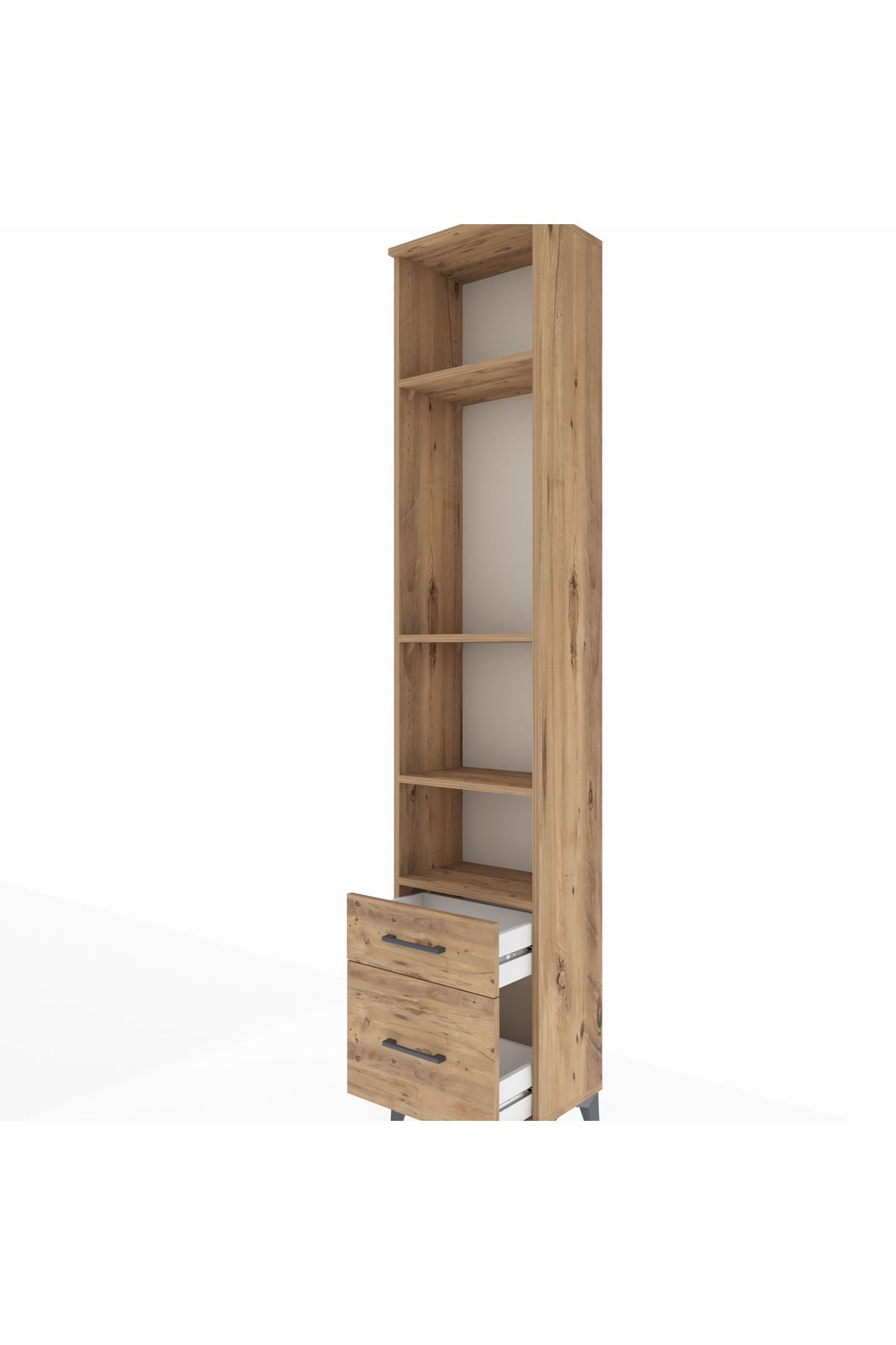 Arges Dolap 4 Raflı 2 Çekmeceli 44x30x221 - S28M087V9A
