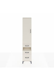 Arges Dolap 3 Raflı 3 Çekmeceli Tek Askılı 44x30x221 - S28M088V1A