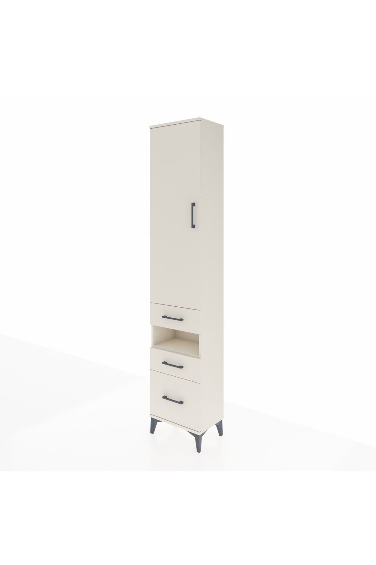 Arges Dolap 3 Raflı 3 Çekmeceli Tek Askılı 44x30x221 - S28M088V1A