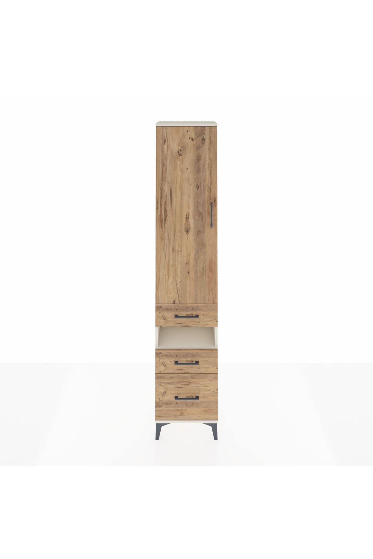 Arges Dolap 3 Raflı 3 Çekmeceli Tek Askılı 44x30x221 - S28M088V3A