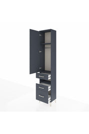 Arges Dolap 3 Raflı 3 Çekmeceli Tek Askılı 44x30x221 - S28M088V5A