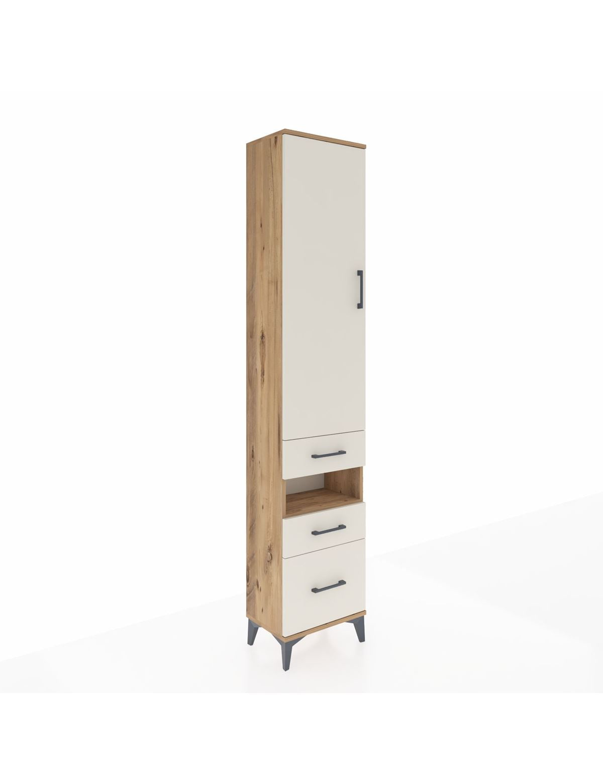 Arges Dolap 3 Raflı 3 Çekmeceli Tek Askılı 44x30x221 - S28M088V7A